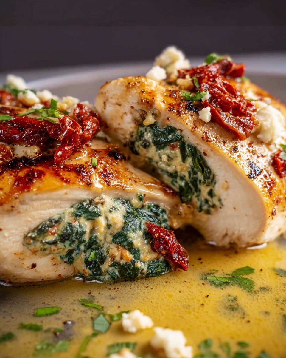 Spinach and Cheese Stuffed Chicken Breast Recipe - Recipe Image