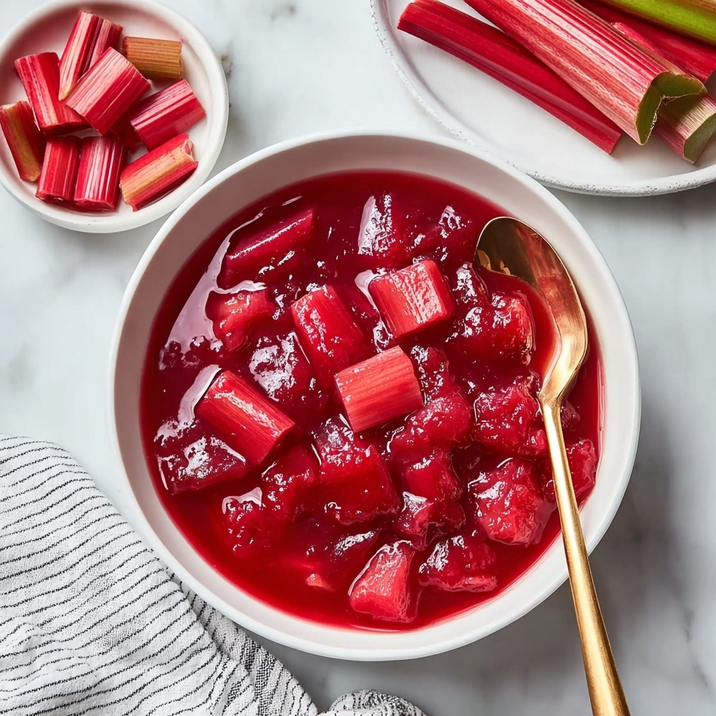 Homemade Rhubarb Sauce Recipe - Recipe Image