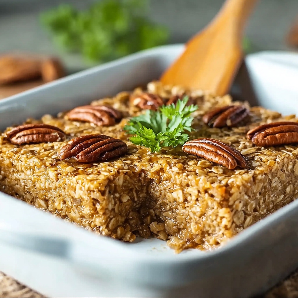 No-Flour, No-Sugar Oatmeal Breakfast Bake Recipe - Recipe Image