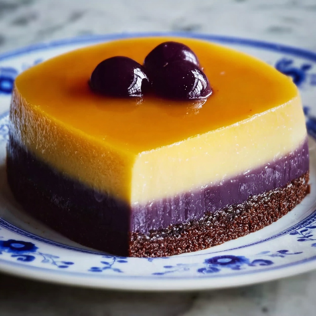 Ube Biko Leche Flan Recipe - Recipe Image