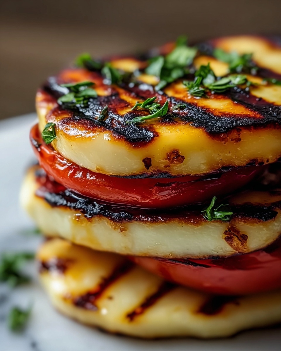 Grilled Vegetable and Halloumi Stack Recipe - Recipe Image