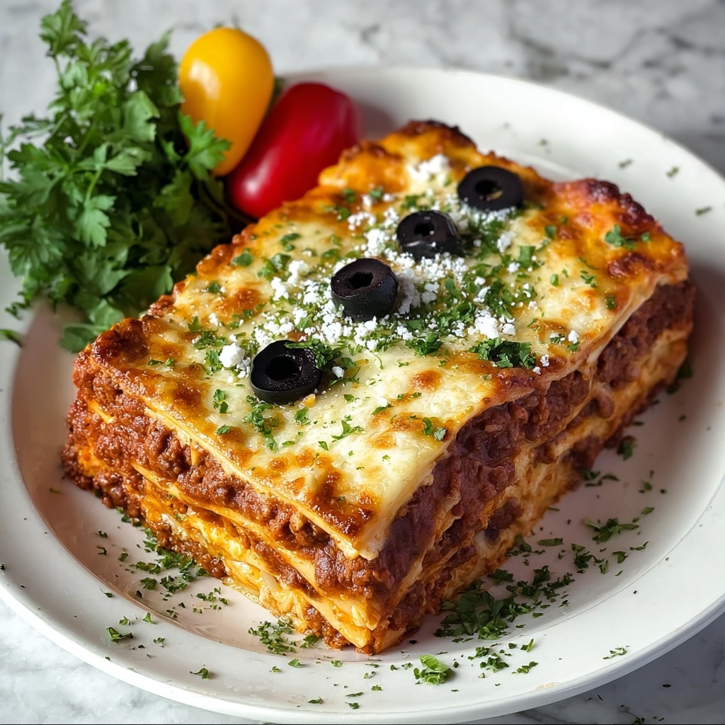 Hauntingly Spicy Baked Ghostly Lasagna Recipe - Recipe Image