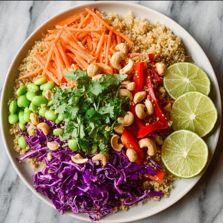 Crunchy Thai Quinoa Salad with Peanut Dressing Recipe