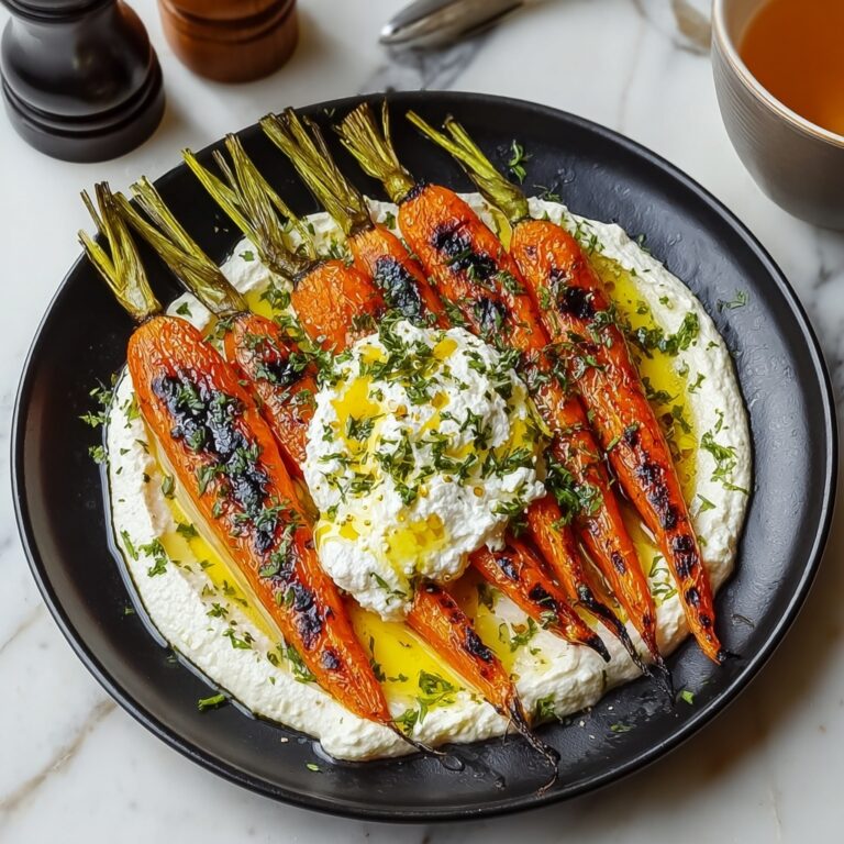 Roasted Carrots with Whipped Ricotta and Hot Honey Recipe