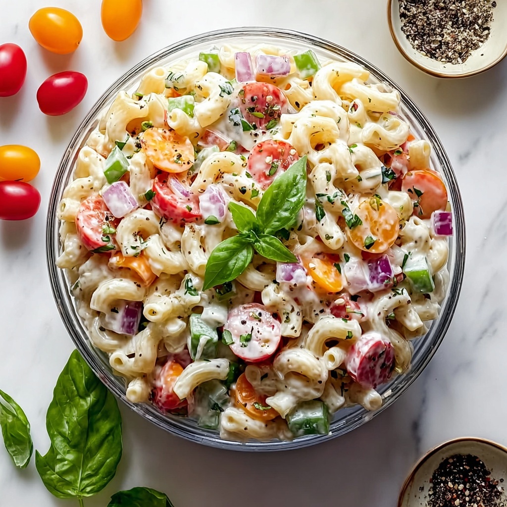 Creamy Ditalini Pasta Salad Recipe - Recipe Image