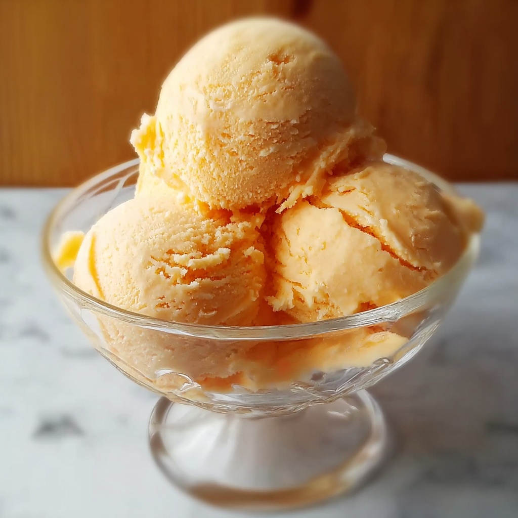 Peach Sorbet Recipe: Refreshing, Fruity Dessert Recipe - Recipe Image