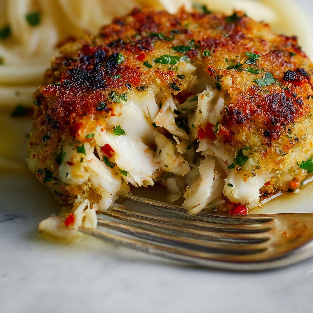 Crab Cake Scampi Recipe - Recipe Image