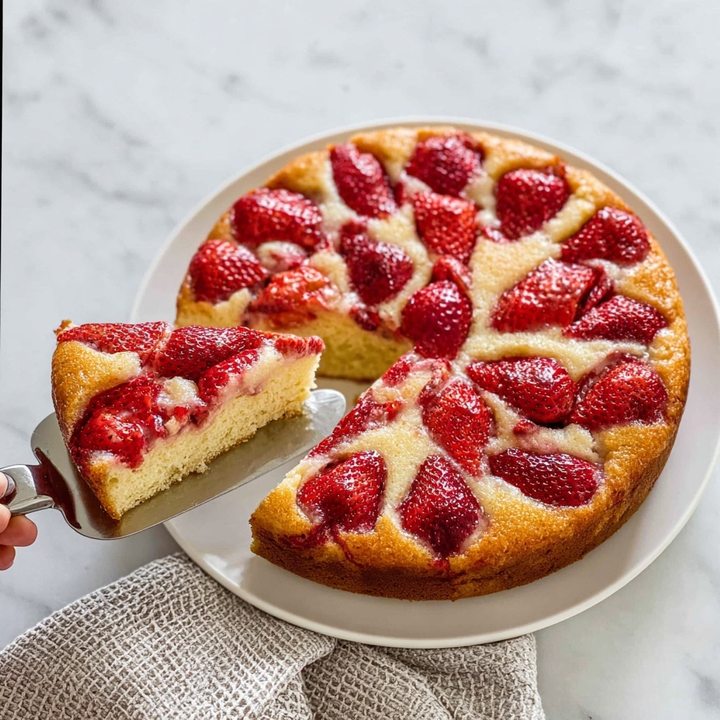 Fresh Strawberry Cake Recipe - Recipe Image