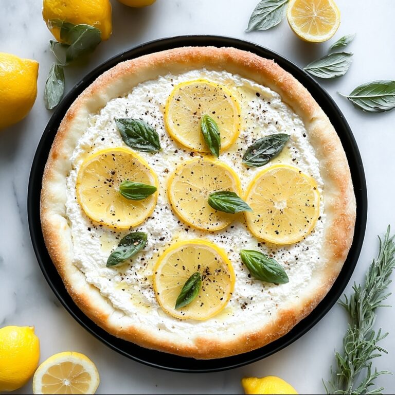 Lemon Ricotta Pizza with Honey and Thyme Recipe