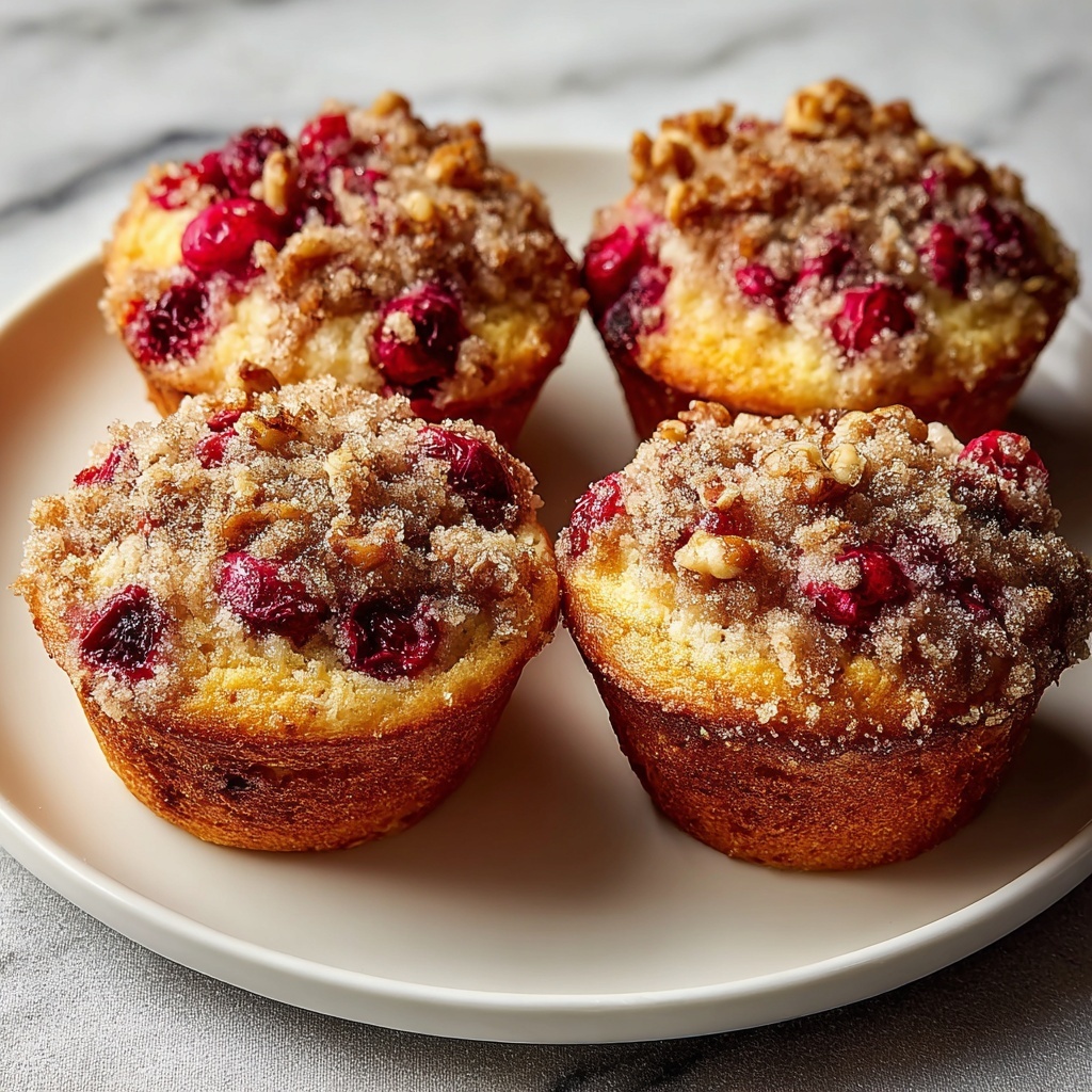 Leftover Cranberry Sauce Coffee Cake Muffins Recipe - Recipe Image