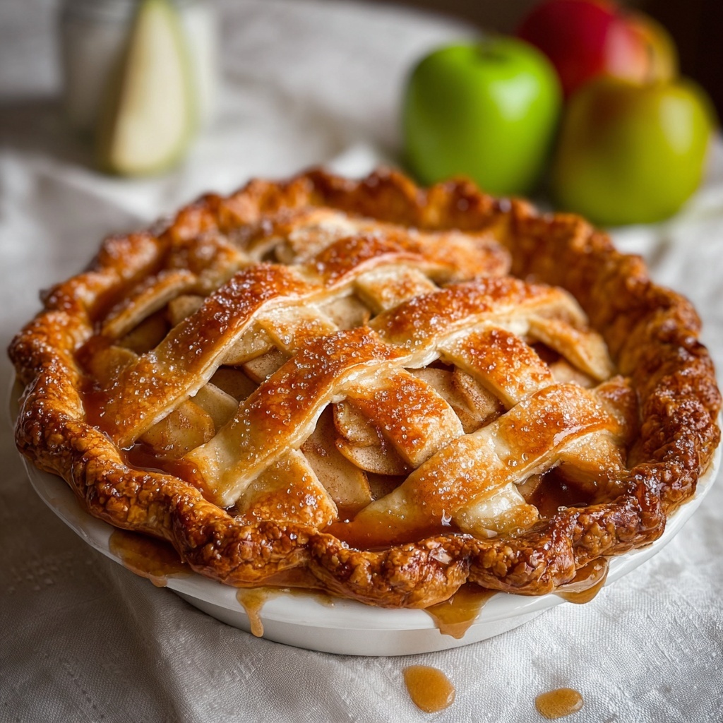 Classic Baked Spiced Apple Pie Recipe - Recipe Image