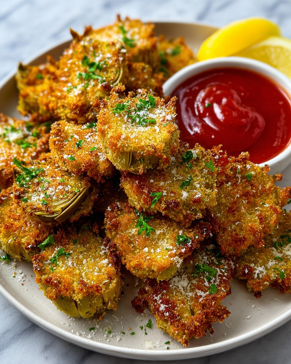 Baked Parmesan Artichoke Hearts Recipe - Recipe Image