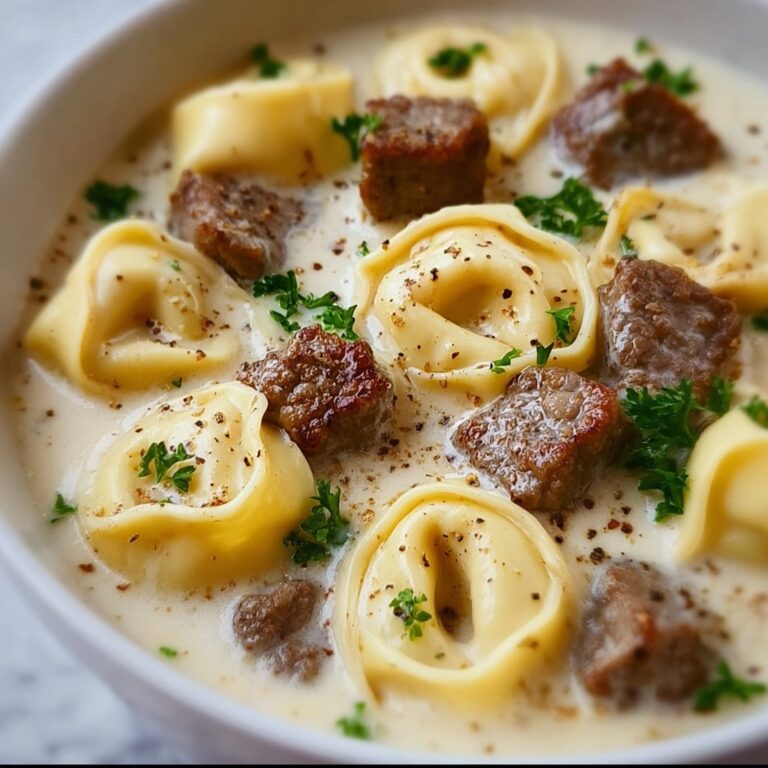 Beef Tortellini Alfredo Recipe