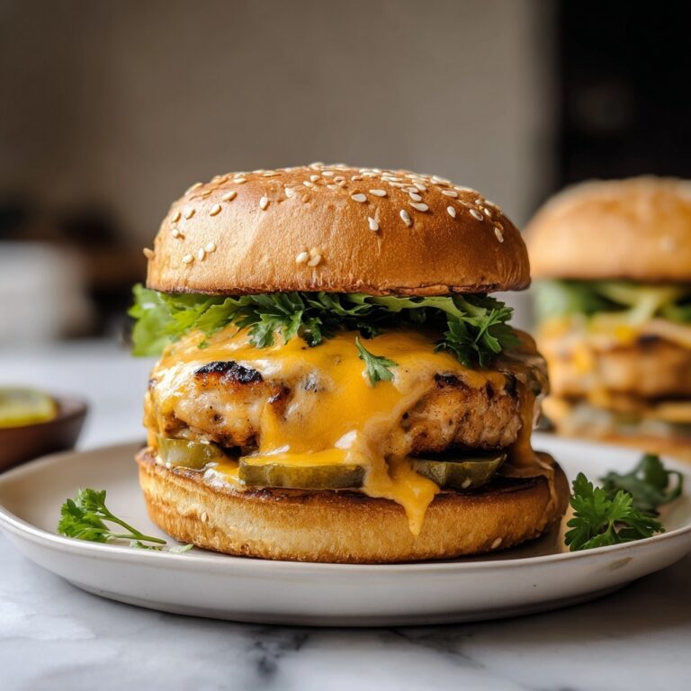 Chipotle Cheddar Chicken Burgers Recipe