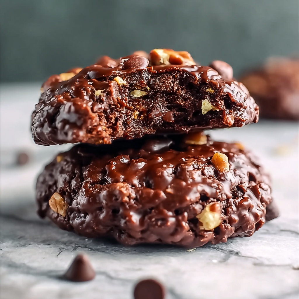 No-Bake Chocolate Peanut Butter Oat Cookies Recipe - Recipe Image