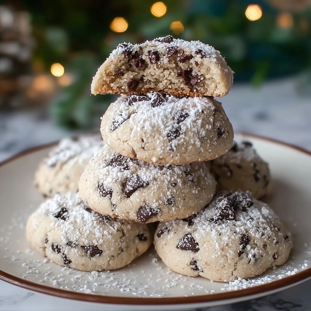 Peanut Butter Chocolate Chip Snowball Cookies Recipe - Recipe Image