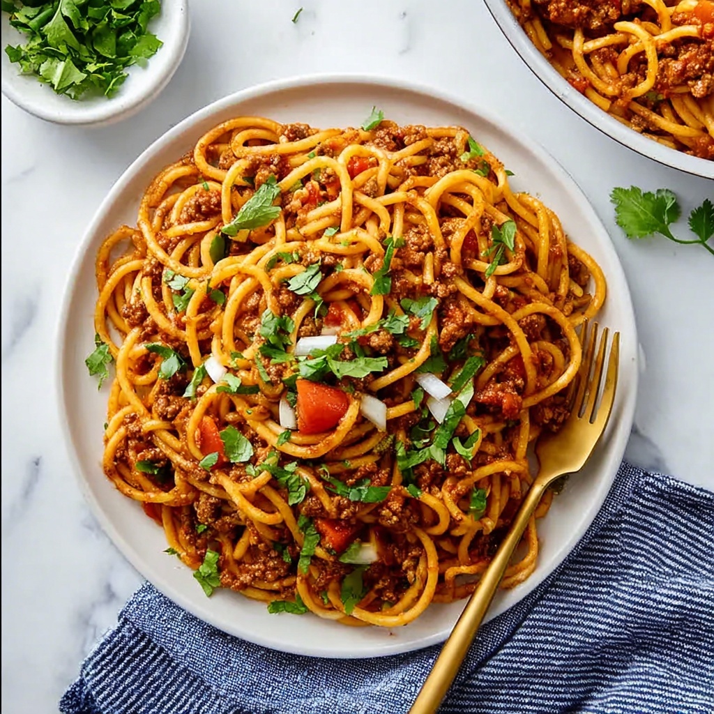 Taco Spaghetti Recipe - Recipe Image