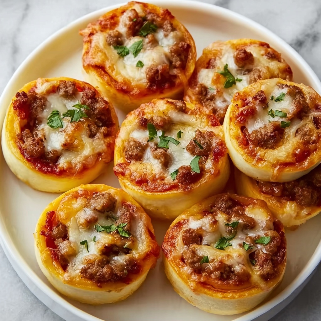 Italian Sausage Pizza Rolls Recipe - Recipe Image