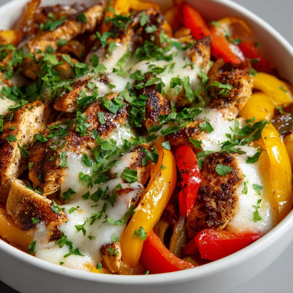Cajun Chicken with Bell Peppers: A Flavorful Delight Recipe - Recipe Image