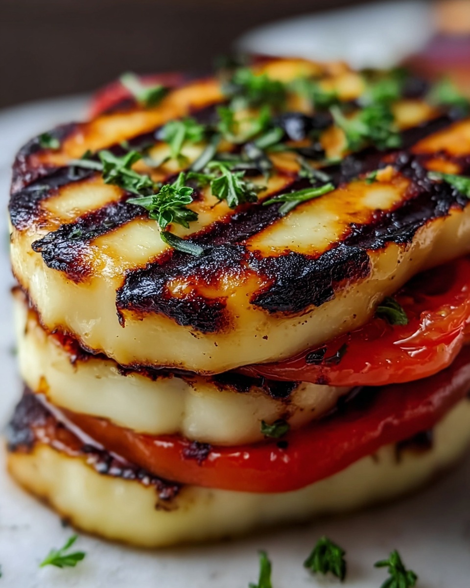 Grilled Vegetable and Halloumi Stack Recipe - Recipe Image