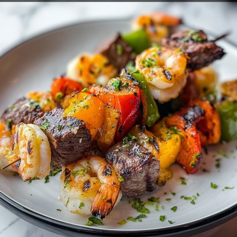 Grilled Steak and Shrimp Kabobs Recipe