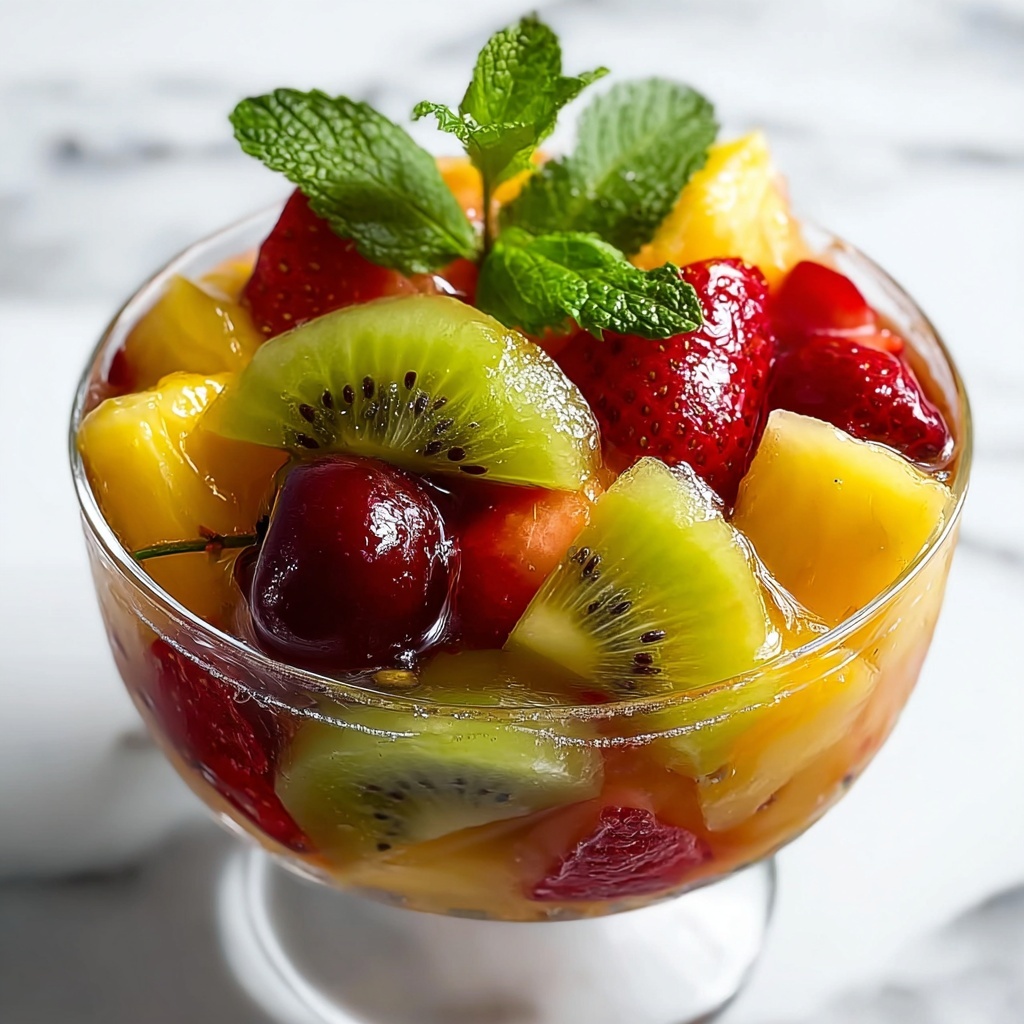 White Wine Sangria with Tropical Fruits Recipe - Recipe Image