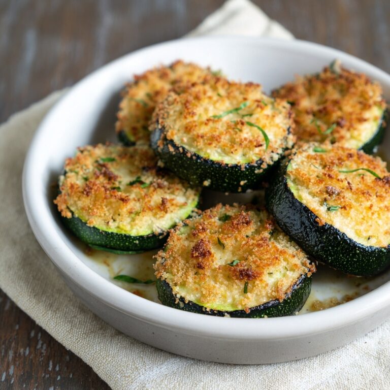 Baked Parmesan Zucchini Rounds Recipe