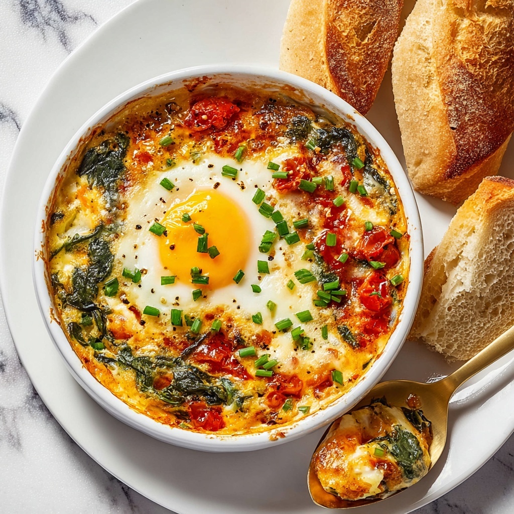 Baked Feta Eggs Recipe - Recipe Image