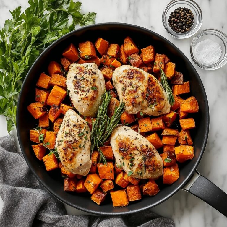 One-Pan Chicken and Sweet Potato Skillet Recipe