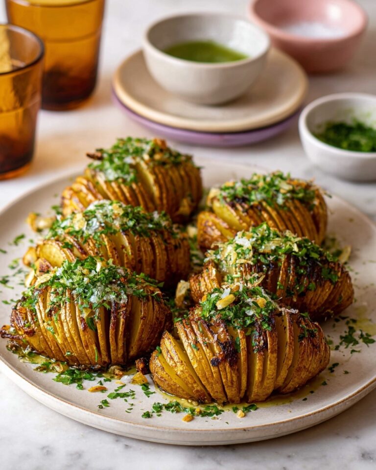 Hasselback Potatoes with Garlic Butter and Sage Recipe