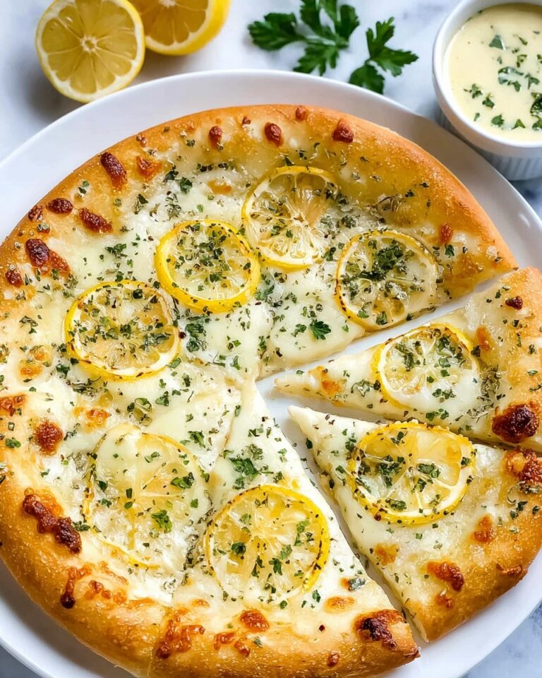 Lemon Feta Pizza with Fresh Herbs Recipe
