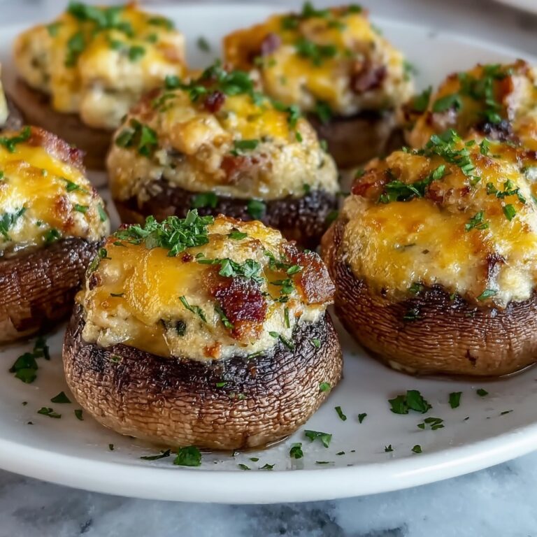 Delicious Mushrooms Stuffed with Crab Meat Recipe