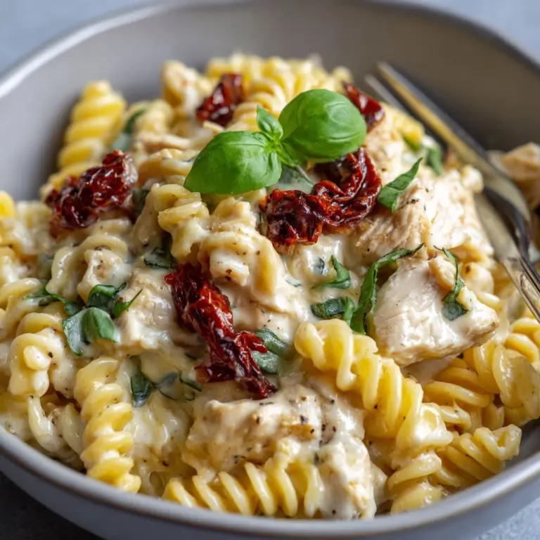 One-Pot Creamy Sun-Dried Tomato Chicken Pasta Recipe