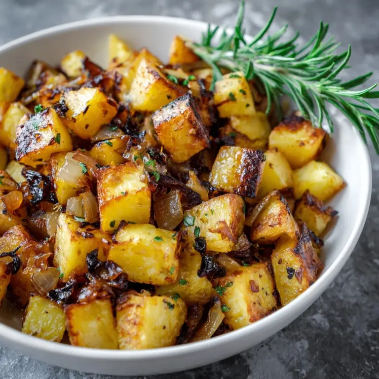 Pan-Fried Potatoes and Onions Hash Recipe