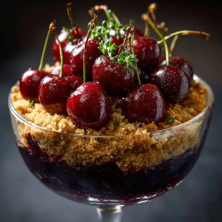 Irresistible Cherry Crumble with Fresh Summer Cherries Recipe