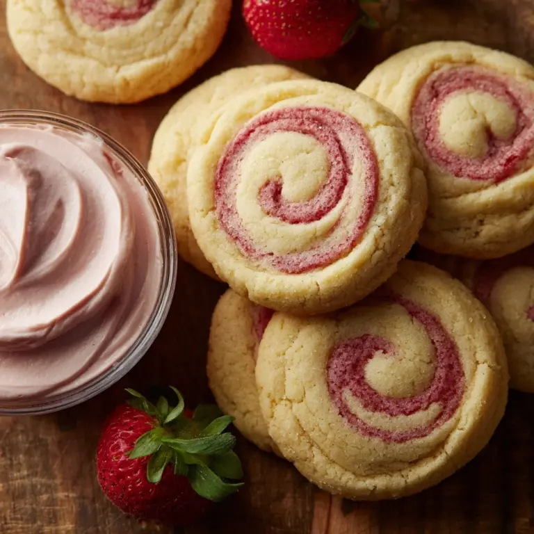 Strawberry Banana Pudding Cookies with Cheesecake Dip Recipe