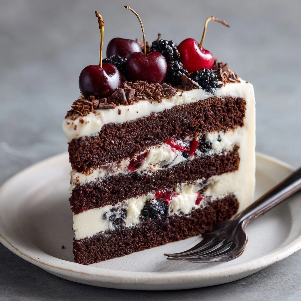 Mile-High Black Forest Cake Recipe - Recipe Image