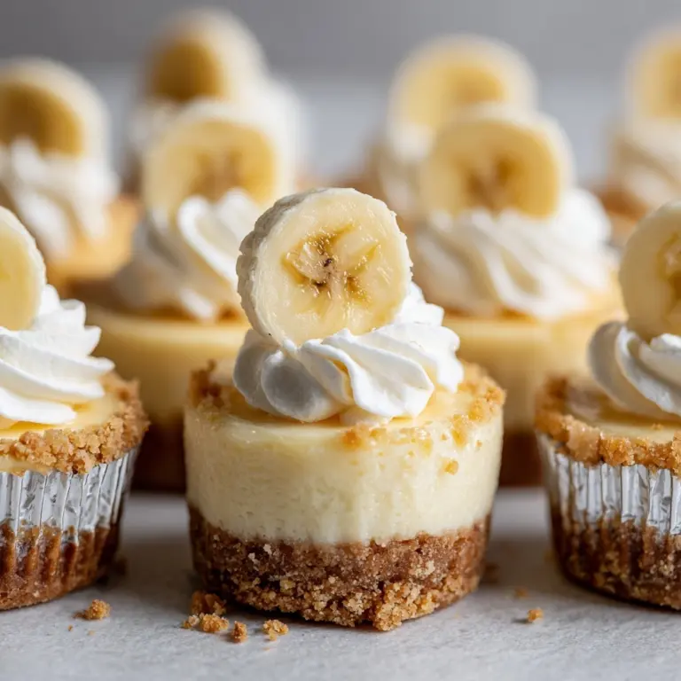 Mini Banana Pudding Cheesecakes Recipe