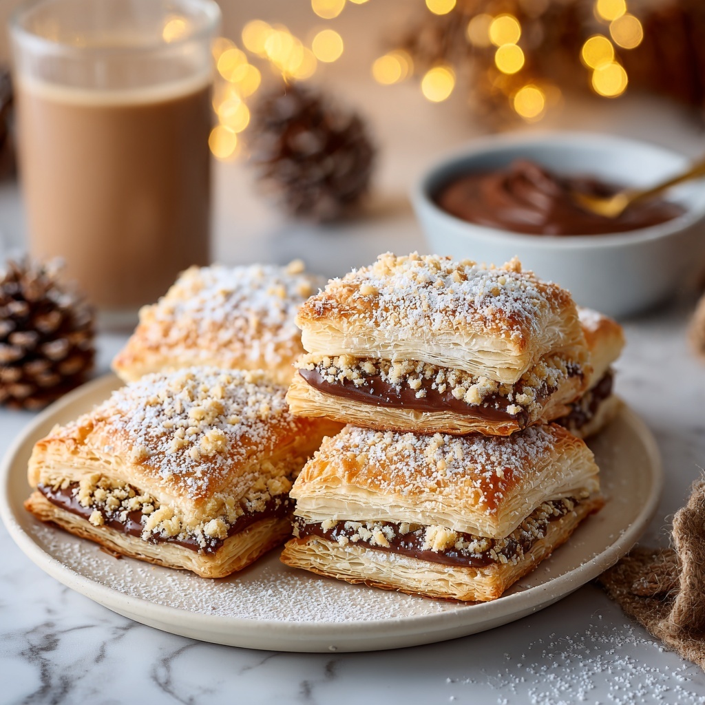 Christmas Nutella Puff Pastries Recipe - Recipe Image