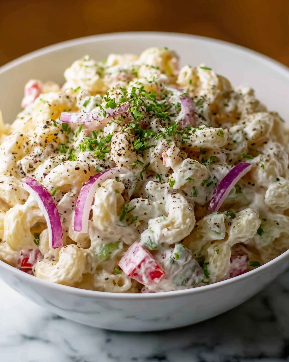 Best Summer Macaroni Salad Recipe for Picnics and BBQs Recipe - Recipe Image