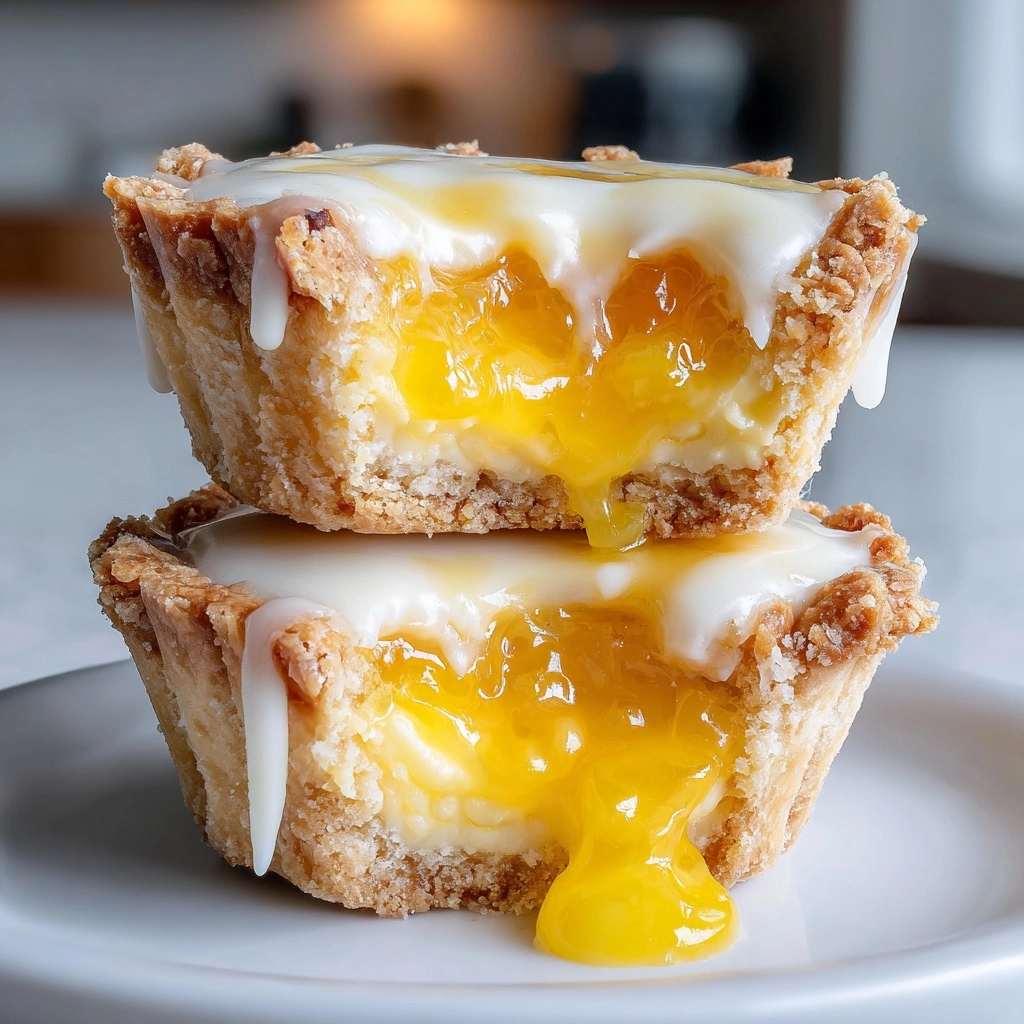 Peach Bar Cookie Cups Recipe - Recipe Image