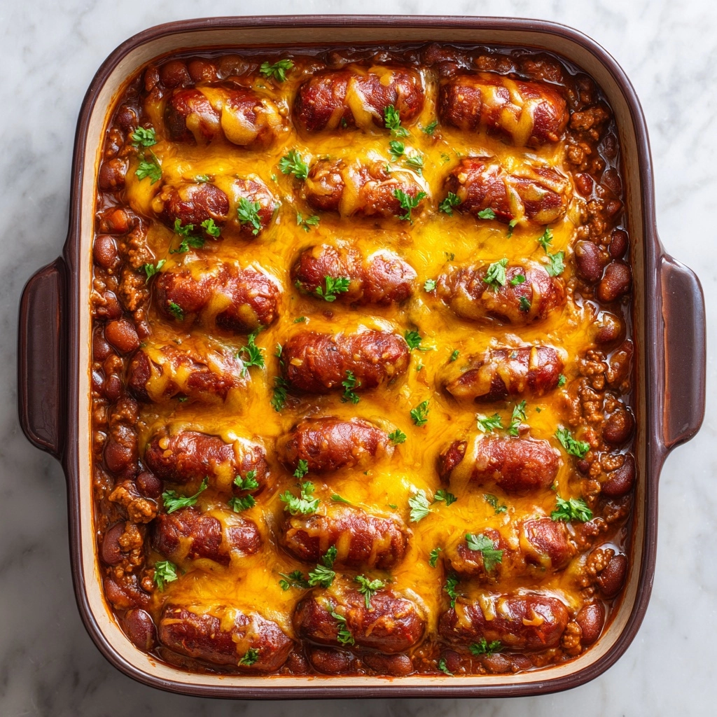 Chili Cheese Dog Casserole Recipe - Recipe Image