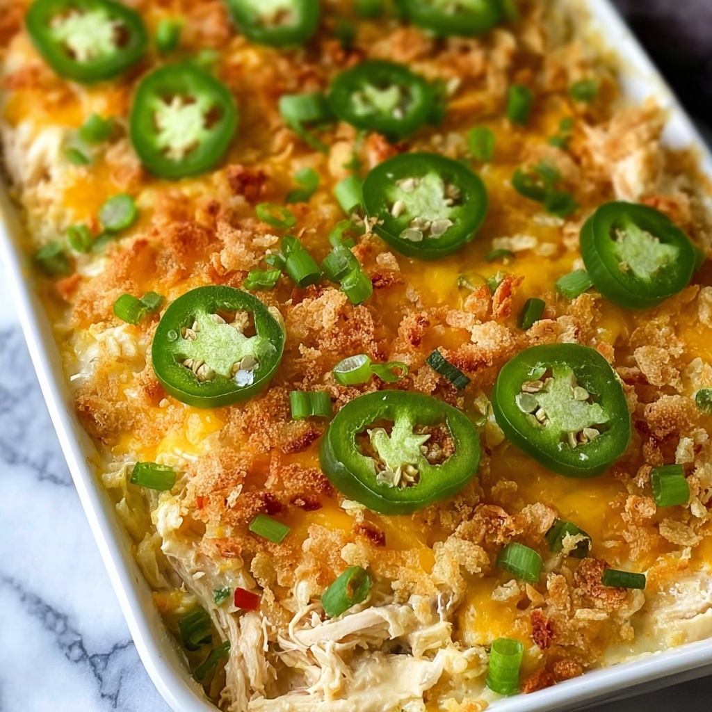 Jalapeño Buffalo Chicken Casserole Recipe - Recipe Image