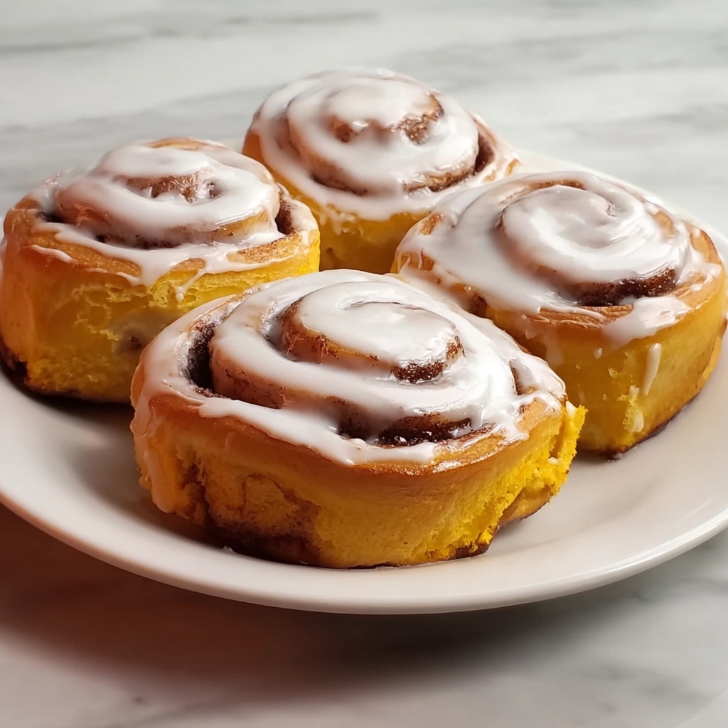 Pumpkin Cinnamon Rolls with Cream Cheese Frosting Recipe - Recipe Image