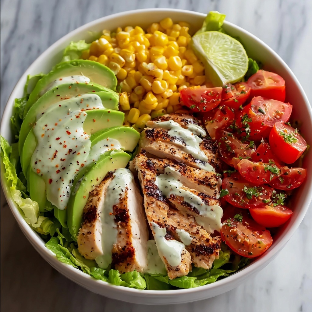 Grilled Chicken & Avocado Salad Bowl Recipe - Recipe Image