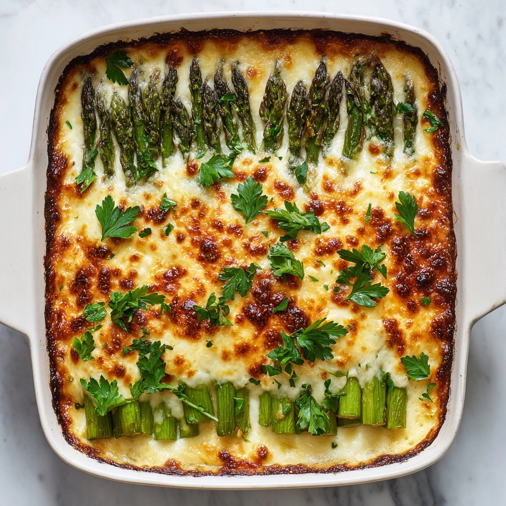 Cheesy Asparagus Casserole Recipe - Recipe Image