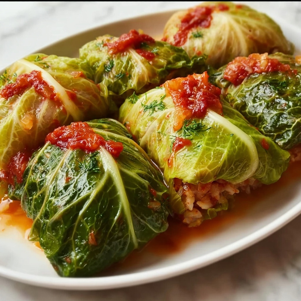 Vegetarian Stuffed Cabbage Rolls Recipe - Recipe Image