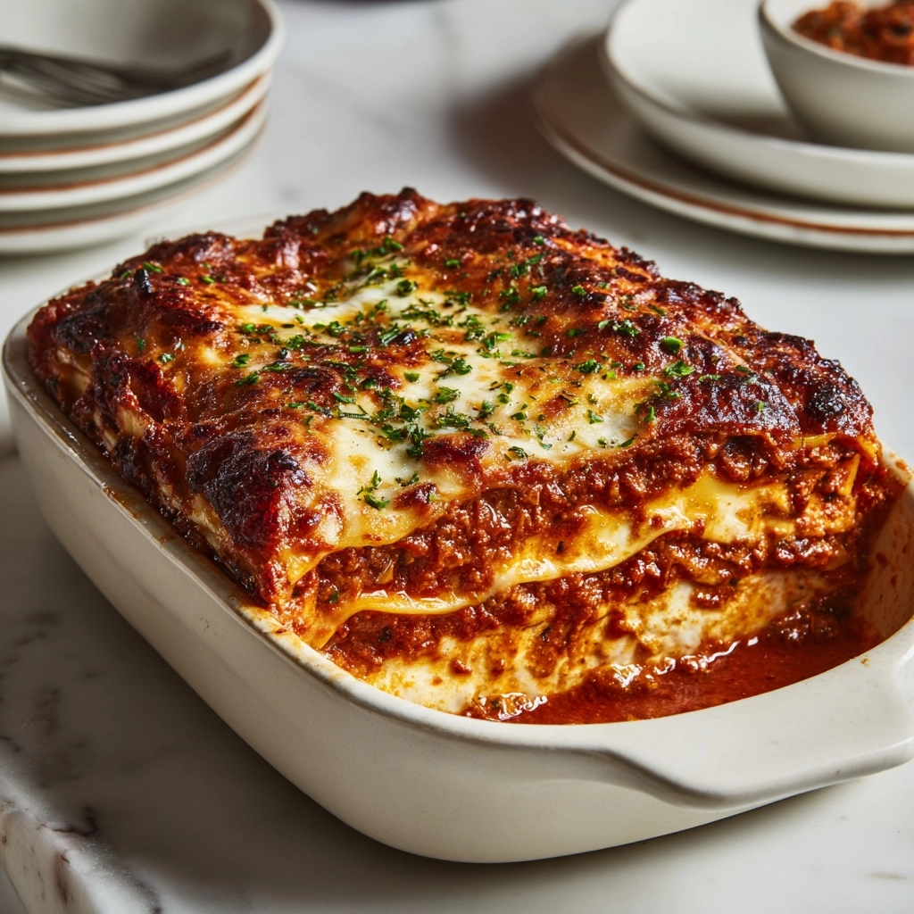 Cheesy Garlic Bread Lasagna Soup Recipe - Recipe Image