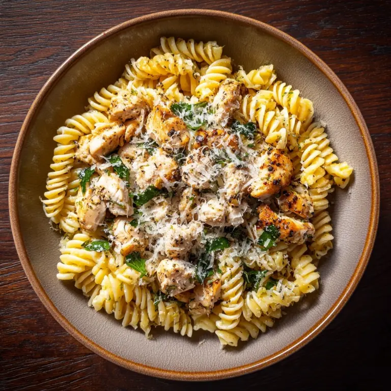 Crockpot Garlic Parmesan Chicken Pasta Recipe