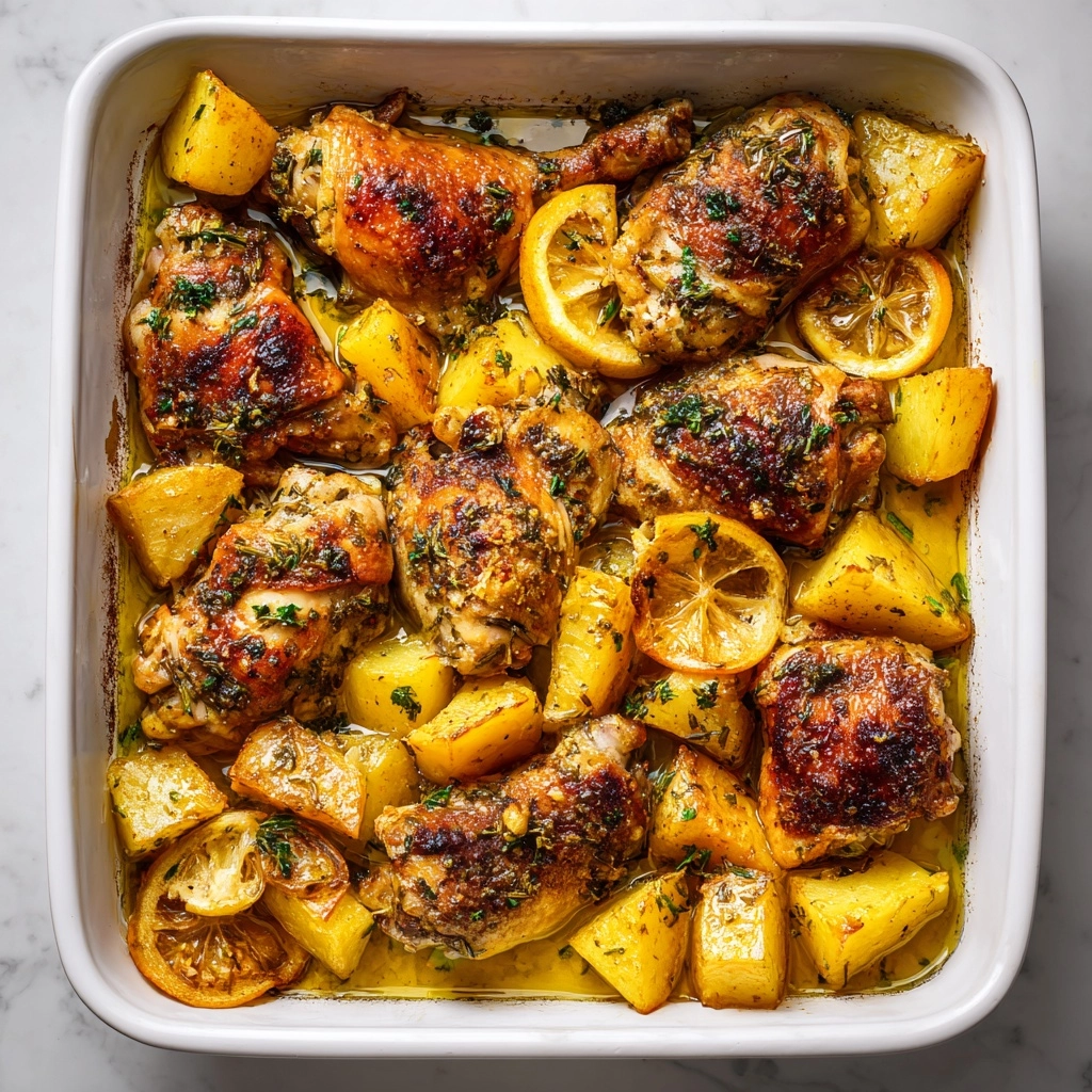 Lemon Greek Chicken and Potatoes Recipe - Recipe Image